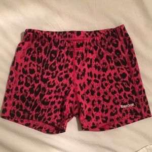 Patterned Reebok spandex shorts